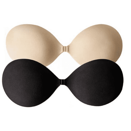 

XBTCLXEBCO 2 Pair Invisible Sticky Bra for Women Breast Lift Strapless Backless Petals Nippless Covers
