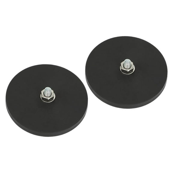 yotijay 2x Magnetic LED Light Bar Base Magnetic Base Magnetic Light Bar Mount for Roof Dia 6.6cm