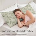 thumbnail image 5 of Green Eucalyptus Leaves Body Pillow Covers 20"x60", Spring Watercolor Plant Textured Soft Brushed Microfiber Breathable Throw Pillow Covers, Decorative Pillowcase with Zipper for Couch Sofa Bedroom, 5 of 9