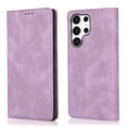 thumbnail image 7 of Allytech Magnetic Case for Samsung Galaxy S23 Ultra, [3 Card Slots] [1 Cash Slots] Slim PU Leather Shockproof Camera Lens Protection Kickstand Magnetic Closure Luxury Case for Women Men - Purple, 7 of 7