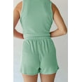 thumbnail image 4 of Women'S Summer 2 Piece Outfits Shorts Sets Matching Set Loungewear with Pockets Green S, 4 of 9