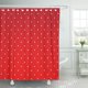 thumbnail image 1 of Cortina de Ducha ABPHQTO 150x180 cm Rojo Geométrico Lunares blancos, 1 of 1