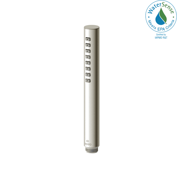 TOTO TBW02016U4#BN G Series Cylindrical Single Spray Handshower Showerheads, Brushed Nickel