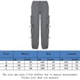 thumbnail image 2 of Pantalones Pantalón cargo para mujer Pantalones de hip hop de ajuste holgado Traje de calle vintage (Gris S) Cgtredaw Gris T S para Mujer, 2 of 9