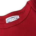 thumbnail image 4 of Couver Baby Cotton Longsleeve Onesie Infant Toddler Lap Shoulder Solid Color Bodysuit, Red, 18M, 4 of 7