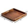thumbnail image 4 of Bandeja de servir Kalmar Home cuadrada de madera de acacia, 35 x 35 x 5 cm, 4 of 4