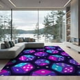 thumbnail image 2 of ODIKA 6'x9' Washable Area Rug Men Dice Graphic Aesthetic Cartoon Funky Motif Mens Anime Alt Refined Structured for Family Room, Living Mater Bedroom, Non-Slip, Easy Care, 2 of 7
