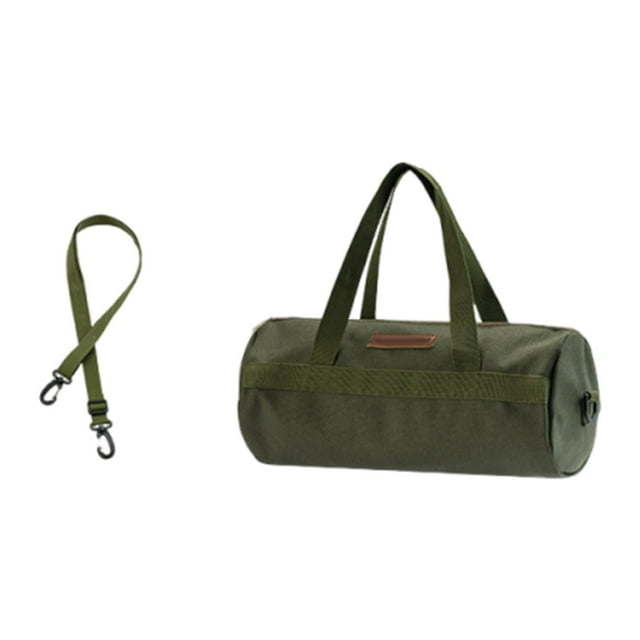 Bolsa organizadora para estacas de tienda de campaña con correa para el hombro y asa, portátil, resistente Verde