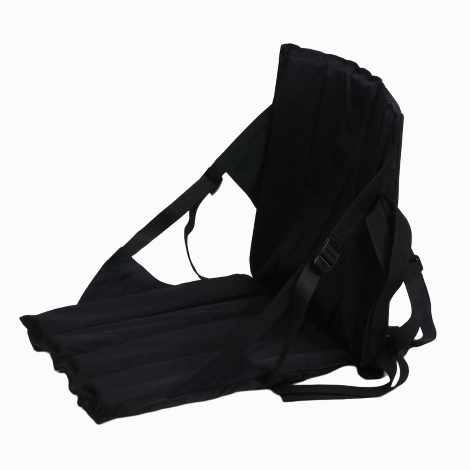 Kayak Seat Chair Pad Folding Cushion Seat for Canoeing Bleacher Boat Rafting Black