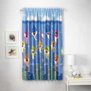 Baby Shark Kids Window Curtain Set, Set of 2 Panels, 63 Length