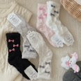 thumbnail image 2 of Dalrosia Womens Fuzzy Socks Fluffy Warm Slipper Winter Comfy Thermal Cozy Plush Sleep Home Cabin Socks, 2 of 4
