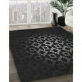 thumbnail image 3 of Ahgly Company Machine Washable Indoor Rectangle Transitional Night Black Area Rugs, 2' x 5', 3 of 7