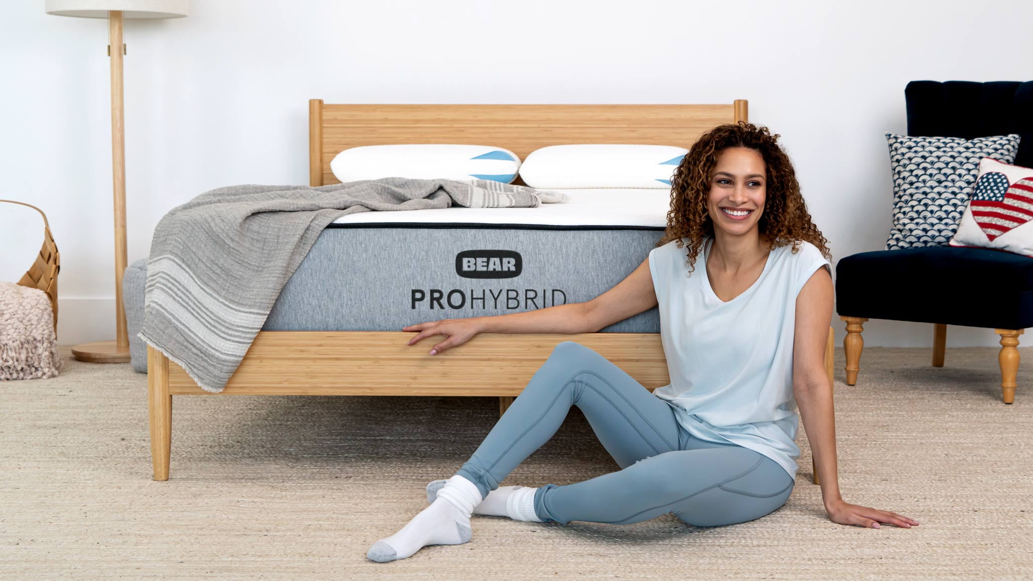 Bear Mattresses Pro Hybrid with Cloud Pillow Top and 2 Free Pillows Twin