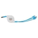 thumbnail image 5 of Cable USB retráctil 3 en 1, adaptador de cable de carga múltiple para IOS/Tipo C/Micro puerto, azul, 5 of 12