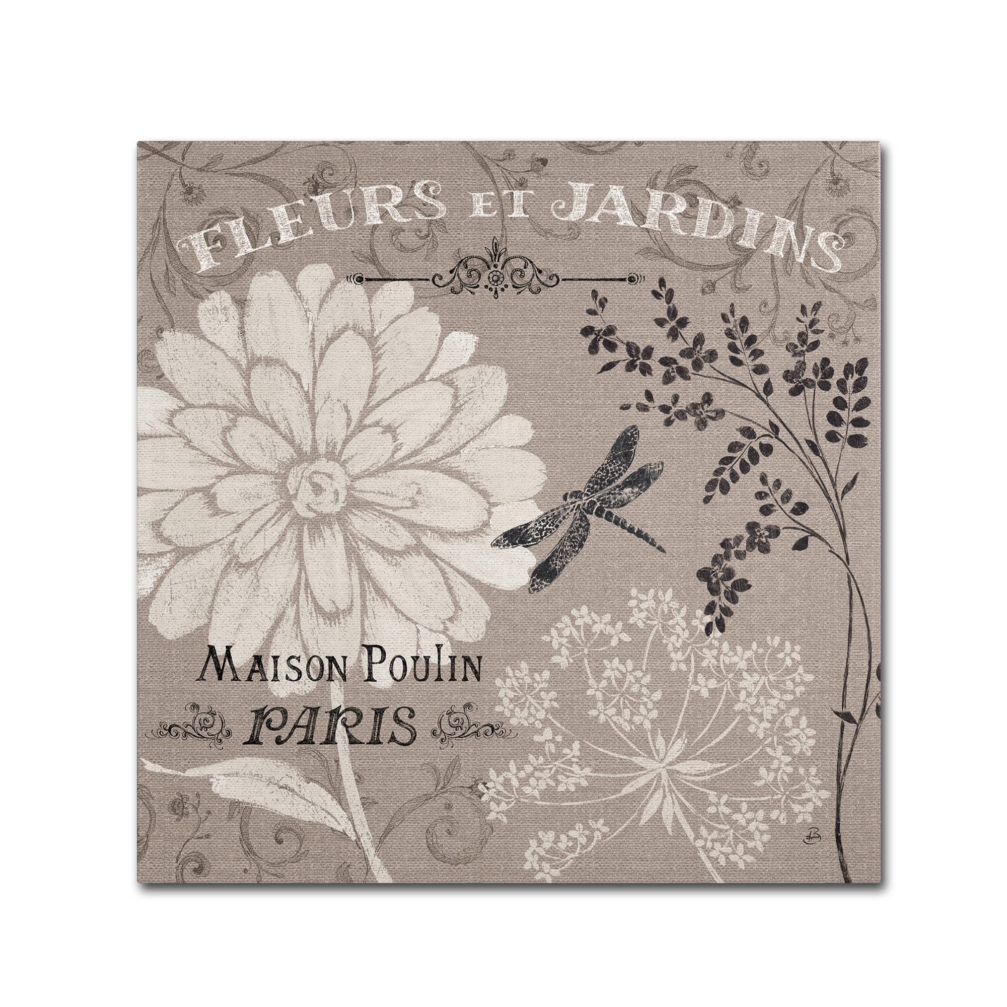 Trademark Fine Art "French Linen Garden II" Canvas Art by Daphne Brissonnet