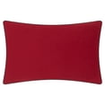 thumbnail image 5 of JWH Christmas Reindeer Pillow Covers with Wooden Button Decorative Holiday Wool Pillow Cases for Room Decoration 14x20inch in Red Beige, 5 of 8