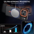 thumbnail image 5 of VENINGO Magnetic Phone Case for iPhone 18 Pro Max / 17 Pro Max Compatible with Mag-safe,Translucent Matte Shockproof Scratch Resistant iPhone 18 Pro Max Case / 17 Pro Max Case，Orange, 5 of 8