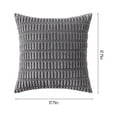 thumbnail image 3 of PRETXORVE Pillow Cases Boho Decorative Pillow Covers 45x45 Cm for Living Room Couch Bed Sofa, Stylish Simplicity Home Decor, Soft Corduroy Cushion, 3 of 6