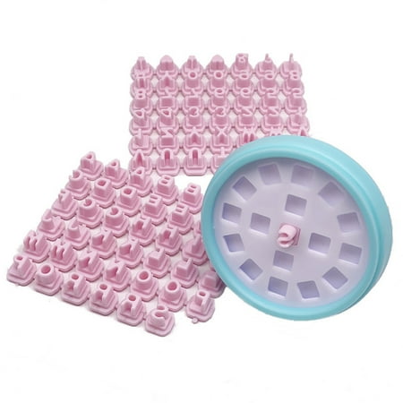 

Trayknick Biscuit Stamp Soft Easy Release Plastic Alphabet Number Letter Fondant Stamp for Baking