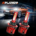 thumbnail image 3 of For Ford Escape 2008-2012 9008 H13 LED Headlight Bulbs High Low Beam 5202 Fog Light Bulbs Combo 6000k Bright White, 3 of 12