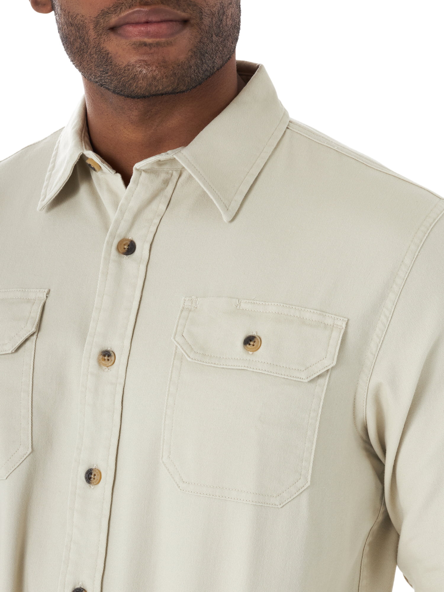 Wrangler Men's Epic Soft Long Sleeve Twill Woven Shirt 