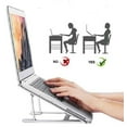 thumbnail image 4 of Adjustable Aluminum Laptop Stand - Portable Desk Riser, Ergonomic Laptop Holder, 4 of 10