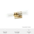 thumbnail image 7 of Hunter - Lenlock 2-light Alturas Gold, Medium Size Vanity Light, Dimmable, Modern Style, for Bedrooms, Dining, Living Rooms - 19933, 7 of 7