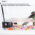thumbnail image 3 of serony 3 In 1 Fish Tank 200L/H Multi-function Silent Operation Filter Water Purifier Aquarium Submersible Filtration Mini Pump for Fresh Marine Garden Pond EU/CN Plug EU Plug, 3 of 8