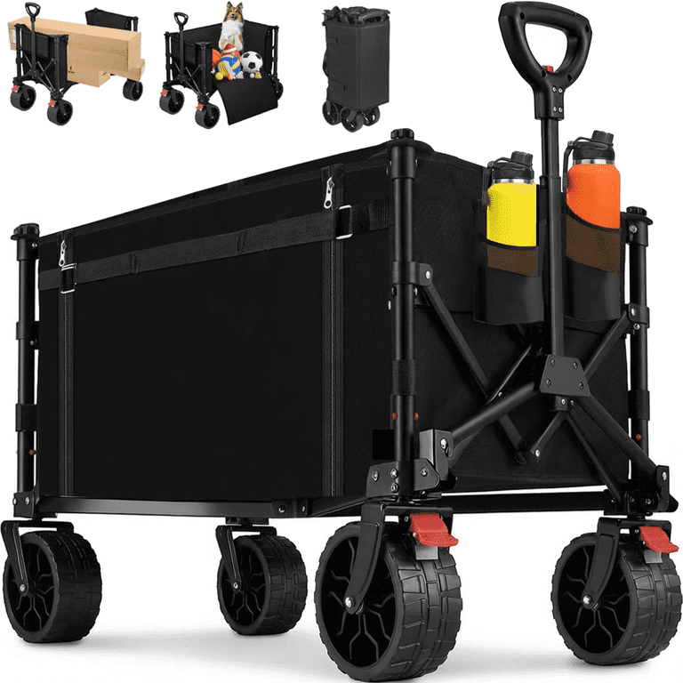 Camkey Collapsible Foldable Wagon Cart, 350 lbs Capacity photo 1