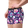 thumbnail image 2 of Susaid Skull mushroom colorful cute Print Men's Mesh Boxer Briefs Cooling Breathable Sports Underwear Wide Waistband Boxer Briefs W/Fly-Large, 2 of 5