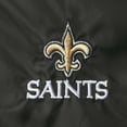 thumbnail image 3 of Men's Black New Orleans Saints Coaches Classic Raglan Full-Snap Windbreaker Jacket, 3 of 4