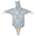 thumbnail image 2 of joogoo Wearable Blanket Hoodie for Anchor in Dots Oversized Sherpa Hooded 3-14 YR M, 2 of 7
