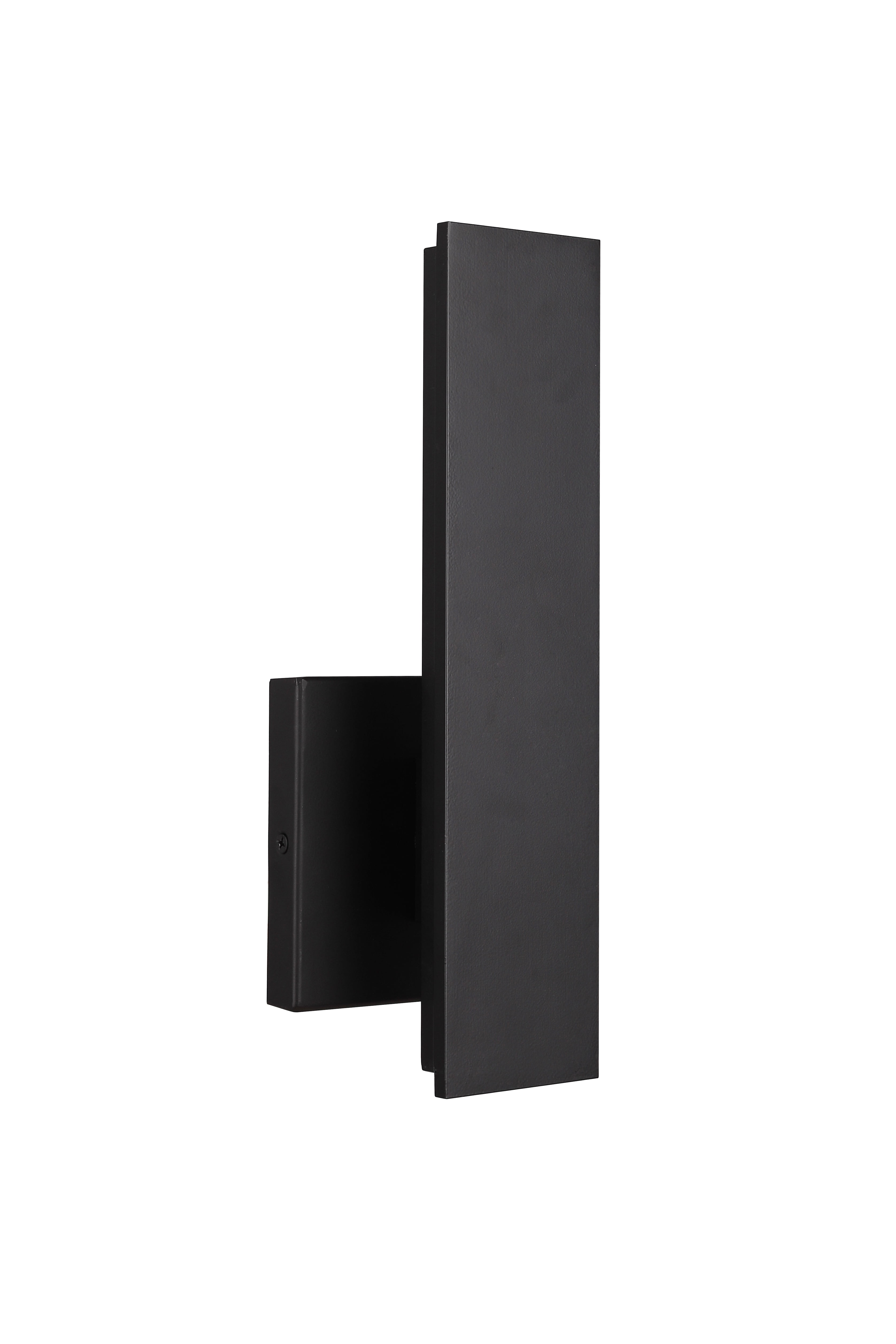 Craftmade 12 in. 1 Light Integrated LED Midnight Finish Outdoor Wall Lantern Sconce