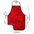 thumbnail image 2 of Fuzoiu Red Rose Print Kitchen Cooking Aprons,Kitchen Cooking BBQ Aprons,Chef Apron with 2 Pockets for Men Women,Art Aprons for Painting Pottery Ceramics, 2 of 7