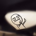 thumbnail image 4 of Divertidos dibujos animados dedo medio vinilo pegatinas de coche motocicleta calcomanía moda decoración del coche pegatina, 4 of 5