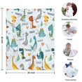 thumbnail image 4 of Colorful Dinosaurs THIAGO Cacti Pattern Blanket,Comfortable Soft Lamb Wool Throw Blanket,All Season,Warm Lightweight Blankets for Sofa Bed Couch Living Room Chair,30"x40", 4 of 4