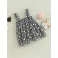 thumbnail image 3 of Bagilaanoe Toddler Baby Girl Summer Dress Sling Sleeveless Daisy Print A-line Tulle Princess Dresses 6M 12M 2T 3T 4T 5T Kids Casual Swing Sundress, 3 of 9