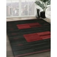 thumbnail image 3 of Ahgly Company Machine Washable Indoor Round Contemporary Charcoal Black Area Rugs, 6' Round, 3 of 7
