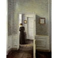 thumbnail image 3 of Hammershoi, Vilhelm 15x18 Black Modern Framed Museum Art Print Titled - An Interior With a Woman, 3 of 5