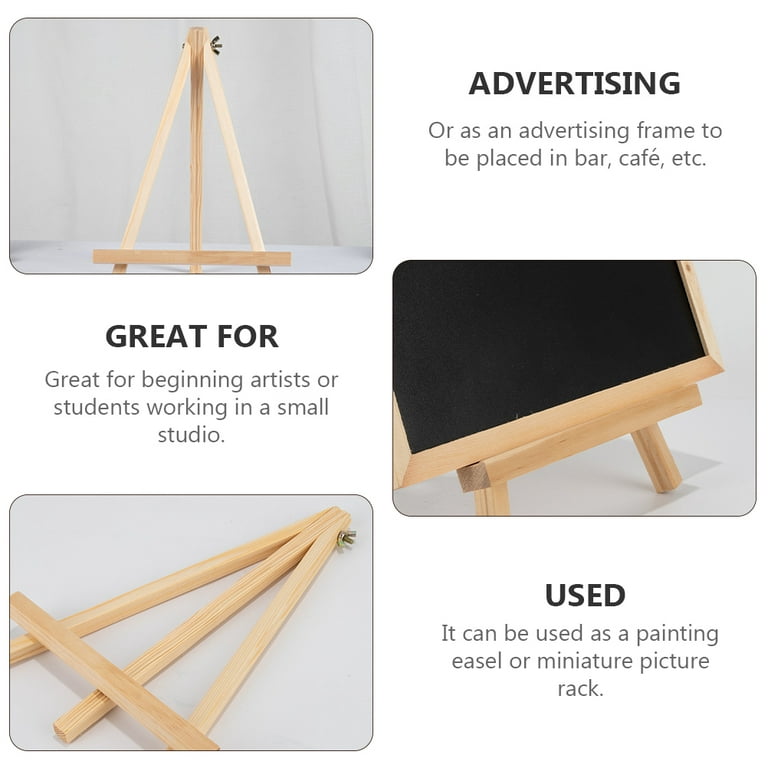  2PCS Wooden Easel,16 Foldable Tabletop Display Easels