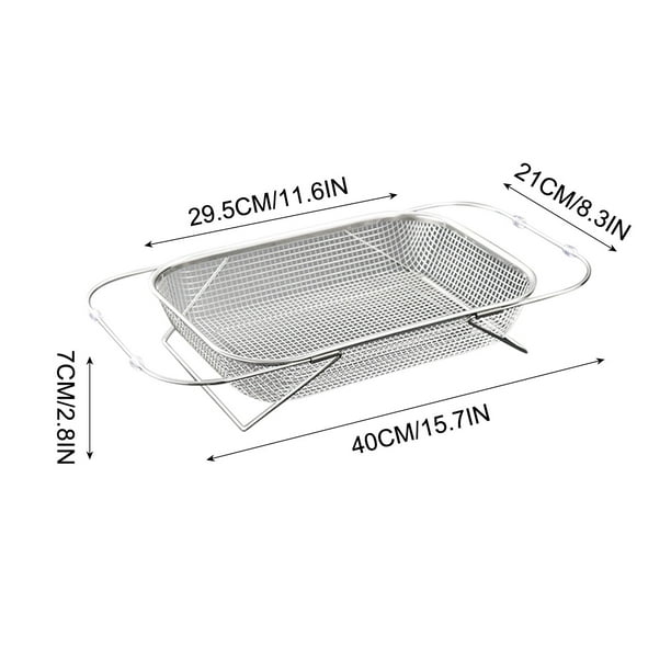 Cesta retráctil de acero inoxidable para fregadero, para lavar verduras, para cocina, lavavajillas