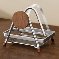 Stainless Steel Cutting Board Rack 6.69x5.43x5.9 Inch, Kitchen Storage Rack for Countertop, Space-Saving, Multifunctional Storage Rack for Pot Lid Rack, Dish(1PCS, B)