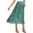 thumbnail image 3 of Yesfashion Wholesale Maternity Dress Women's High Waist Floral Print Pleated Maxi Skirt Casual Flowy Swing A Line Long Skirts, 3 of 6