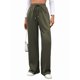 thumbnail image 2 of Pantalones Deportivos Casuales para Mujer, de Pierna , Holgados, con Cordón Ajustable, Cintura Alta, Elásticos y Bolsillos. Verde M, 2 of 9