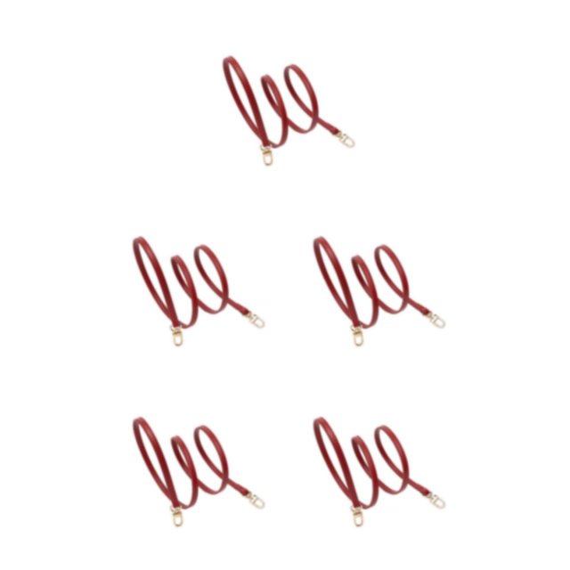 Sonducket Correa de cuero de amplio para bolso de hombro Resistente y duradera Agrega estilo al bolso y piel rojo ancho 1 cm de largo 120 cm Type2 NO2
