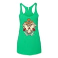 thumbnail image 2 of Wild Bobby Home Is Where You Hang Your Hat Country Eagle Pop Culture Women Tri-Blend Racerback Tank Top, Envy, Medium, 2 of 6