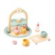 thumbnail image 3 of Postre de madera, pastel de juguete, postres, comida, juguete, habilidades para la vida, juego de fiesta de té a juego de colores, juego de comida de, 3 of 9