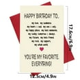 thumbnail image 3 of Greeting card,Birthday Card For Husband Funny Birthday Cards For Wife Love Card For Men Women To My One And, 3 of 8
