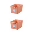 thumbnail image 1 of Cateissary Cesta de almacenamiento de escritorio organizada para artículos diversos y comodidad El diseño de gran apertura para recuperación naranja Tamaño pequeño ancho [101 2Conjunto, 1 of 6