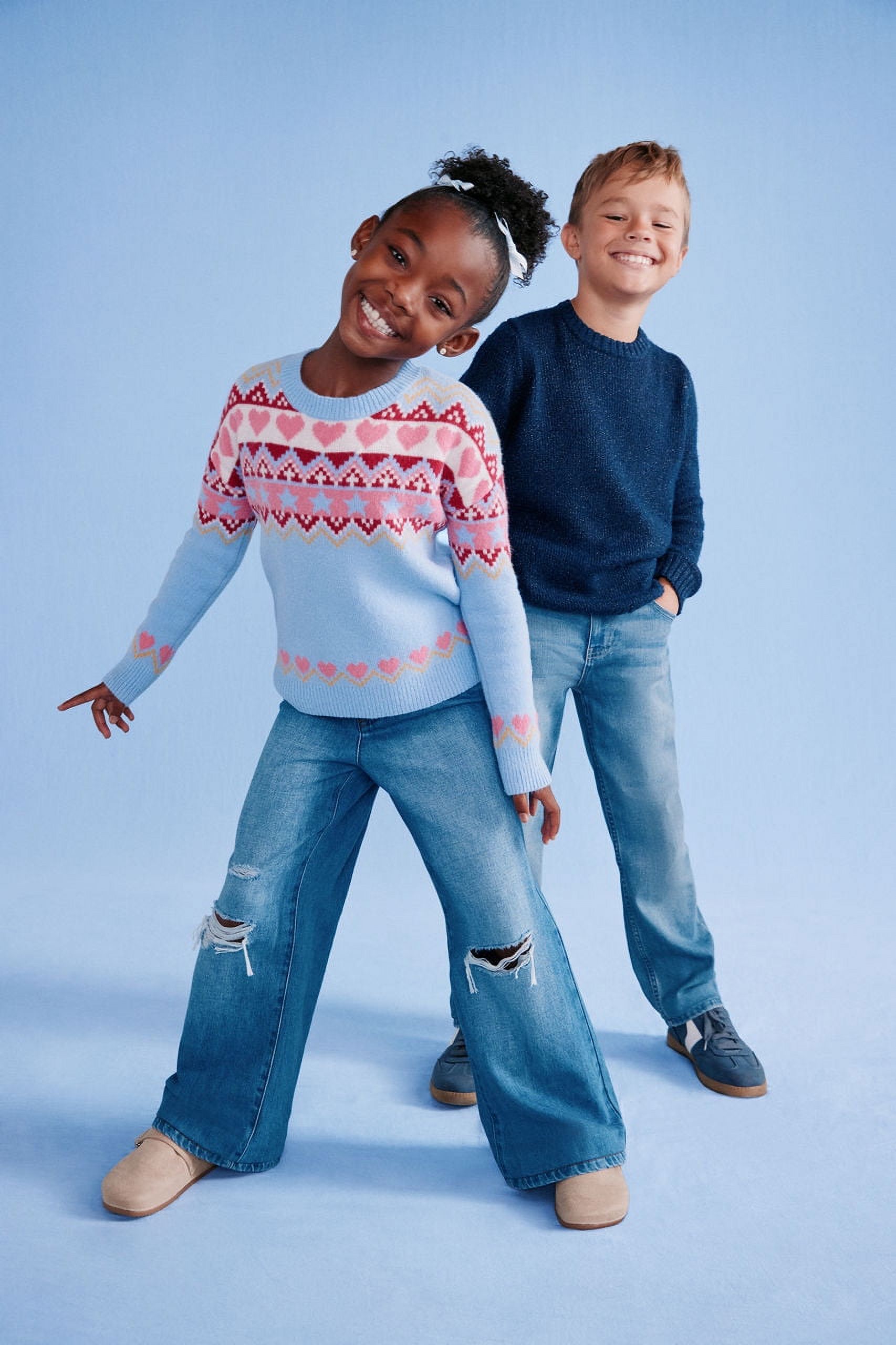 Wonder Nation Boys Vintage-Inspired Distressed Straight Fit Jeans photo 8